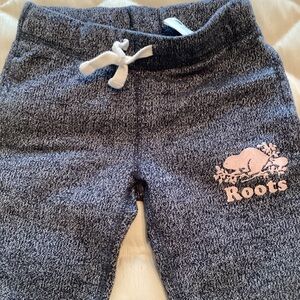 Roots from Canada Kids Navy Joggers size 5